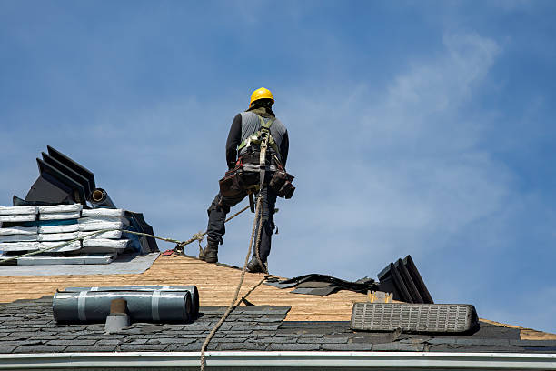 Professional Gutter Installation technician working in Pocahontas, VA